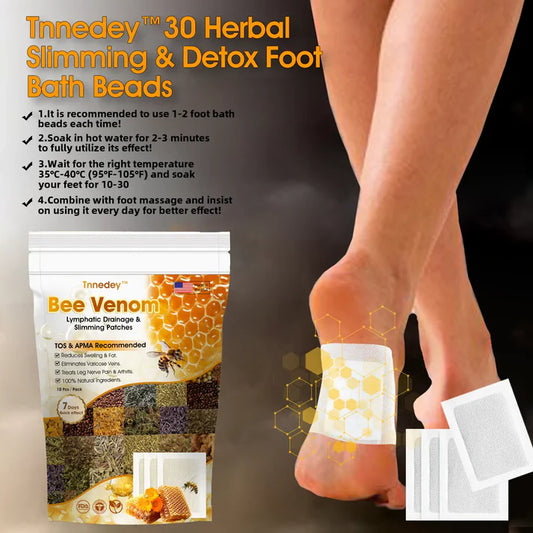 Bee Venom Detox & Slimming Foot Patches(Pack of 30)🌿👣